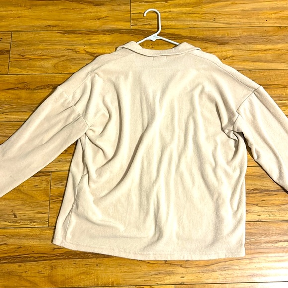 Cream Button Up Sweater. - Picture 4 of 4